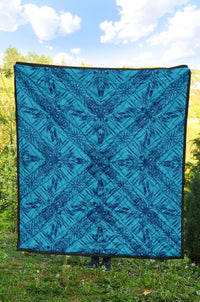 Polynesian Premium Quilt Blue - Polynesian Pride
