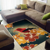 Honeycreeper Hibiscus Area Rug AH - Polynesian Pride