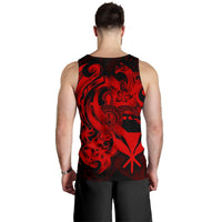 Polynesian Hawaii Men's Tank Top - Kanaka Maoli Red Turtle - Polynesian Pride