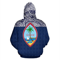 Guam All Over Zip up Hoodie Polynesian Hoodie Version - Polynesian Pride
