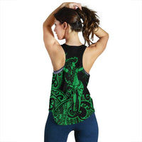 Polynesian Hawaii Women's Racerback Tank - Hula Girl Green - Polynesian Pride