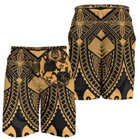 Tonga Polynesian Men's Shorts - Tonga Gold Seal Polynesian Tattoo - Polynesian Pride