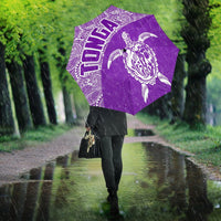 Tonga Umbrella Turtle Mermaid Polynesian Pattern White Violet Umbrella - TH0 One Size Violet - Polynesian Pride