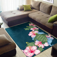 Hibiscus Turtle Dance Area Rug AH - Polynesian Pride
