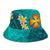 Wallis and Futuna Polynesian Bucket Hat - Manta Ray Ocean - Polynesian Pride