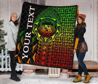 Hawaii Custom Personalised Premium Quilt - Hawaii Seal Rocket Style (Reggae) - Polynesian Pride