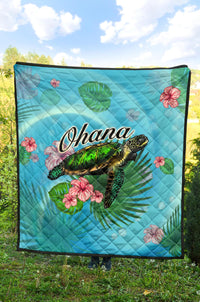 Ohana Turtle Premium Quilt - Polynesian Pride
