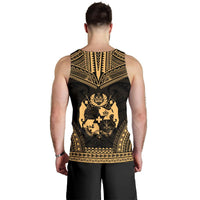 Tonga Men's Tank Top - Polynesian Chief Gold Version - Polynesian Pride