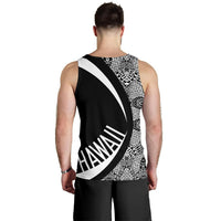 Hawaii Turtle Polynesian Men's Tank Top - Circle Style - White AH - Polynesian Pride