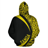 Samoa Polynesian Hoodie Circle Style Yellow Color - Polynesian Pride