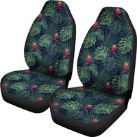 Hawaii Tropical Monstera Leaf Green Car Seat Cover Universal Fit Green - Polynesian Pride