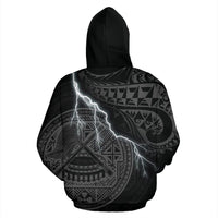 American Samoa Polynesian Hoodie Lighting Thunder - Polynesian Pride