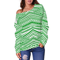 Polynesian Women's Off Shoulder Sweater 07 - Polynesian Pride