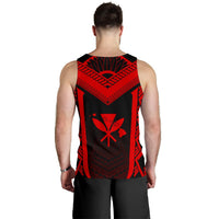 Hawaii Kanaka Polynesian Men's Tank Top Active Red - Polynesian Pride