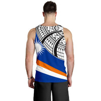 Marshall Islands Men's Tank Top - Ginger Lei Pattern - Polynesian Pride