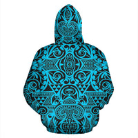 Polynesian Zip up Hoodie Tribal 19 - Polynesian Pride