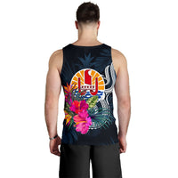 Tahiti Polynesian Men's Tank Top - Tropical Flower - Polynesian Pride