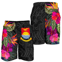 Kiribati All Over Print Men's Shorts - Polynesian Hibiscus Pattern - Polynesian Pride