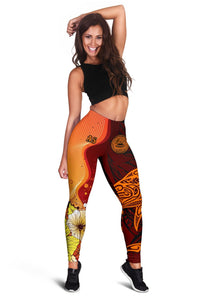American Samoa Custom Personalised Women's Leggings - Tribal Tuna Fish - Polynesian Pride
