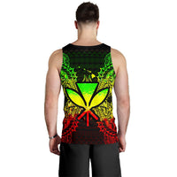 Hawaii Polynesian Men Tank Top Map Reggae - Polynesian Pride