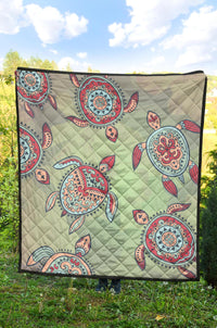 Turtle Color Premium Quilt - Polynesian Pride