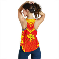Hawaiian Kanaka Polynesian Women's Racerback Tank Active - Polynesian Pride