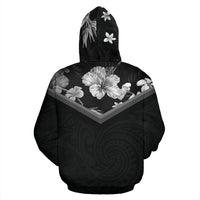 Hawaii Vintage Pattern Zip up Hoodie BMW Hisbiscus - Polynesian Pride