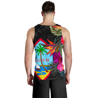 Guam Men's Tank Top - Hibiscus Polynesian Pattern - Polynesian Pride