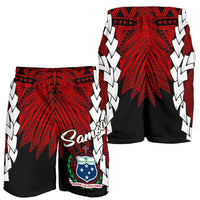 Samoa Polynesian Men's Shorts - Tribal Wave Tattoo Flag Color - Polynesian Pride