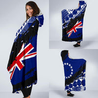Cook Islands Flag Hooded Blanket - Nora Style - Polynesian Pride