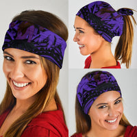 Polynesian Warrior Hula Girl Kanaka Hawaii Anchor Bandana 3 - Pack - AH - Purple - Polynesian Pride