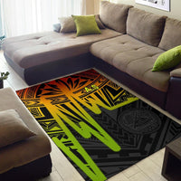 American Samoa Area Rugs - Seal With Polynesian Pattern Heartbeat Style (Reggae) - Polynesian Pride