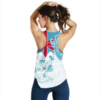 Fiji Polynesian Women's Racerback Tank - Fiji Flag with Coat of Arms - Polynesian Pride