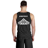 Hawaii Mauna Kea Polynesian Men's Tank Top White - Polynesian Pride
