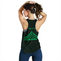 Hawaii Mauna Kea Polynesian Women's Racerback Tank Green - Polynesian Pride