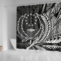 Pohnpei State Shower Curtains - Wings Style - Polynesian Pride