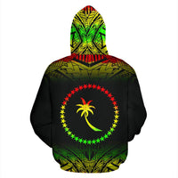 Chuuk All Over Custom Hoodie Micronesian Reggae Fog - Polynesian Pride