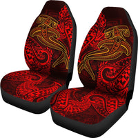 Polynesian Car Seat Covers - Red Shark Polynesian Tattoo - Polynesian Pride