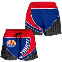 Tahiti Flag Spine Women Short - Polynesian Pride