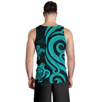 Wallis and Futuna Men's Tank Top - Turquoise Tentacle Turtle - Polynesian Pride