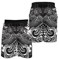 Polynesian Wallis and Futuna Men's Shorts - White Shark Polynesian Tattoo - Polynesian Pride