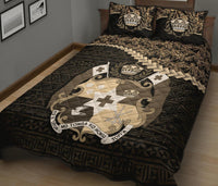 Tonga Polynesian Quilt Bed Set Golden Coconut - Polynesian Pride