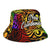 New Caledonia Bucket Hat - Rainbow Polynesian Pattern - Polynesian Pride