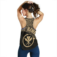 Hawaii Kanaka Maoli Womes Racerback Tank 02 TH90 - Polynesian Pride