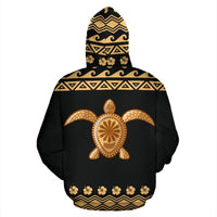 Niihau All Over Hoodie Polynesian Turtle Hoodie - Polynesian Pride