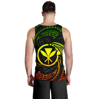 Polynesian Hawaii Custom Personalised Men's Tank Top - Reggae Tribal Wave - Polynesian Pride