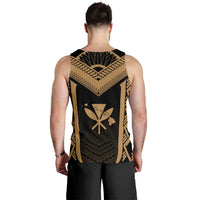 Hawaii Kanaka Polynesian Men's Tank Top Active Gold - Polynesian Pride