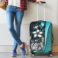 Yap Micronesian Luggage Covers Turquoise - Turtle With Hook - Polynesian Pride