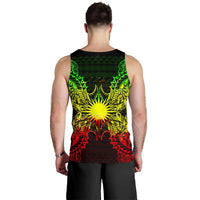 Marshall Islands Polynesian Men Tank Top Map Reggae - Polynesian Pride