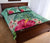 Hawaii Manta Ray Tropical Hibiscus Plumeria Quilt Bed Set - Polynesian Pride